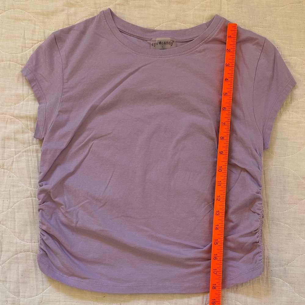 Eye Candy Lavender Short Sleeve Tee - Picture 4 of 6